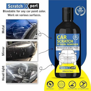 Car Scratch Removal Wax application results
