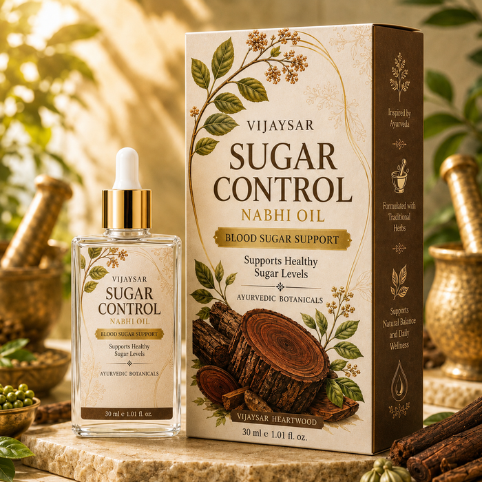Vijaysar™ Nabhi Oil - Natural Blood Sugar Management (100% Natural)