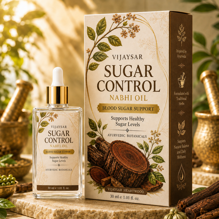 Vijaysar™ Nabhi Oil - Natural Blood Sugar Management (100% Natural)