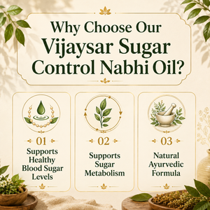 Vijaysar™ Nabhi Oil - Natural Blood Sugar Management (100% Natural)